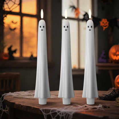 Spookkaars - Op afstand bedienbaar spooklicht met 3D-vlammen 👻