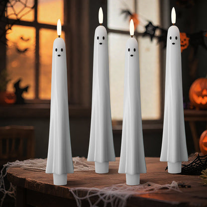 Spookkaars - Op afstand bedienbaar spooklicht met 3D-vlammen 👻