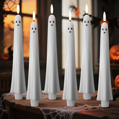 Spookkaars - Op afstand bedienbaar spooklicht met 3D-vlammen 👻