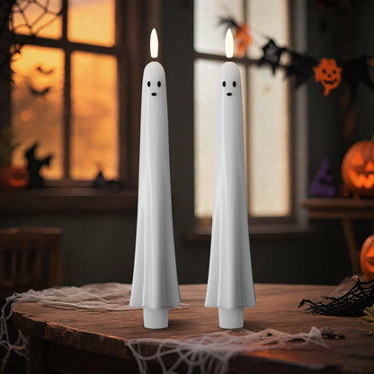 Spookkaars - Op afstand bedienbaar spooklicht met 3D-vlammen 👻